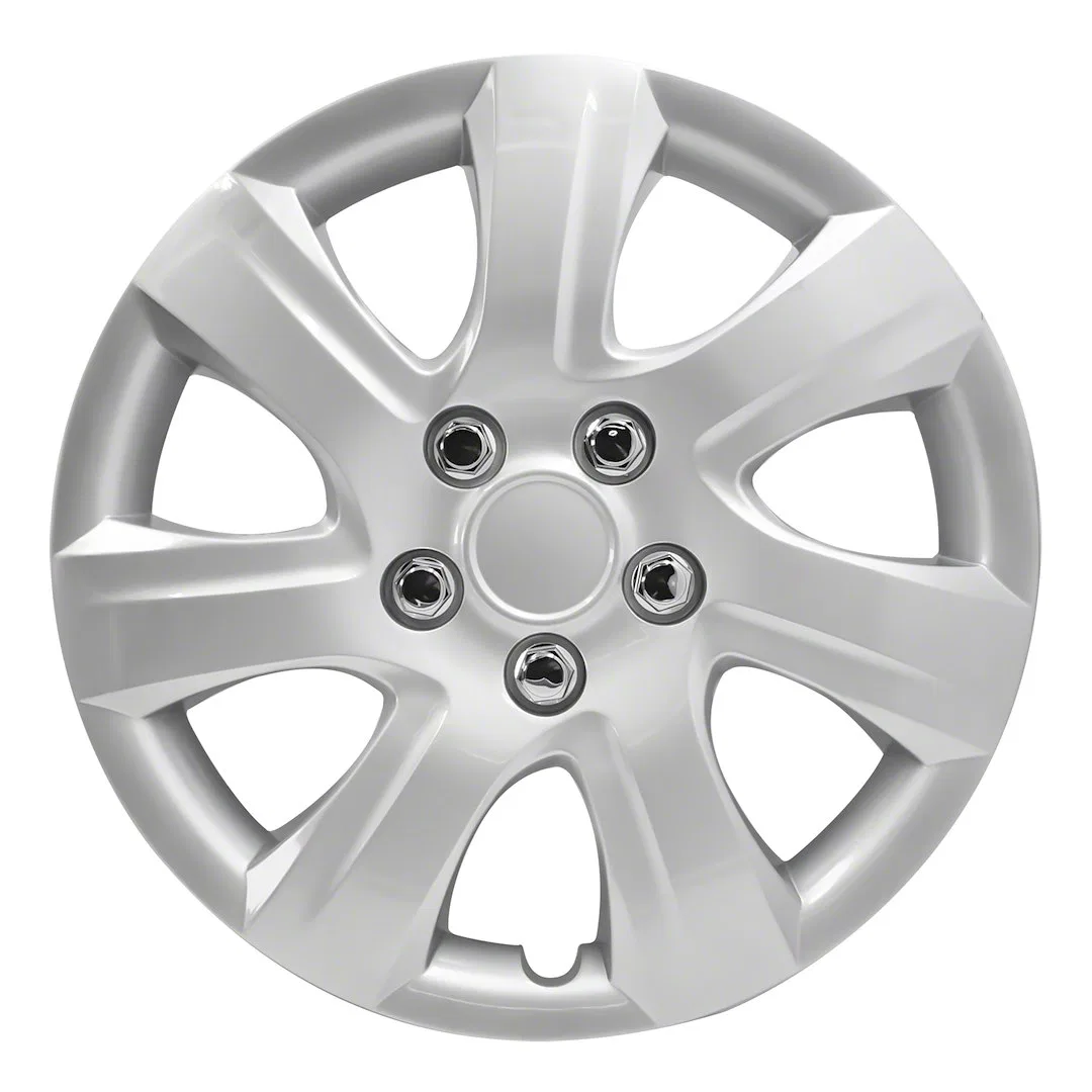 IWC44516S – COAST2COAST Wheel Cover, 16 Inch 7 Spoke Silver Plastic Set Of 4 Spring Steel Clip